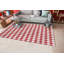 Tapis rouge / blanc Chekered-60599991