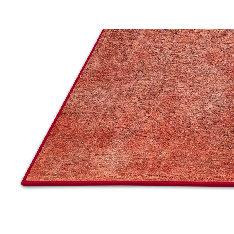 Rouge Tapis décoratif, Rectangle 8 pi x 10 pi