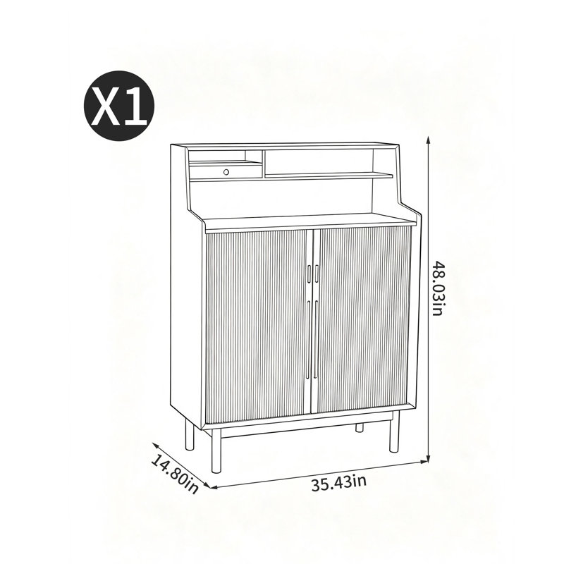 Armoire à chaussures rétro de style européen pour un usage domestique