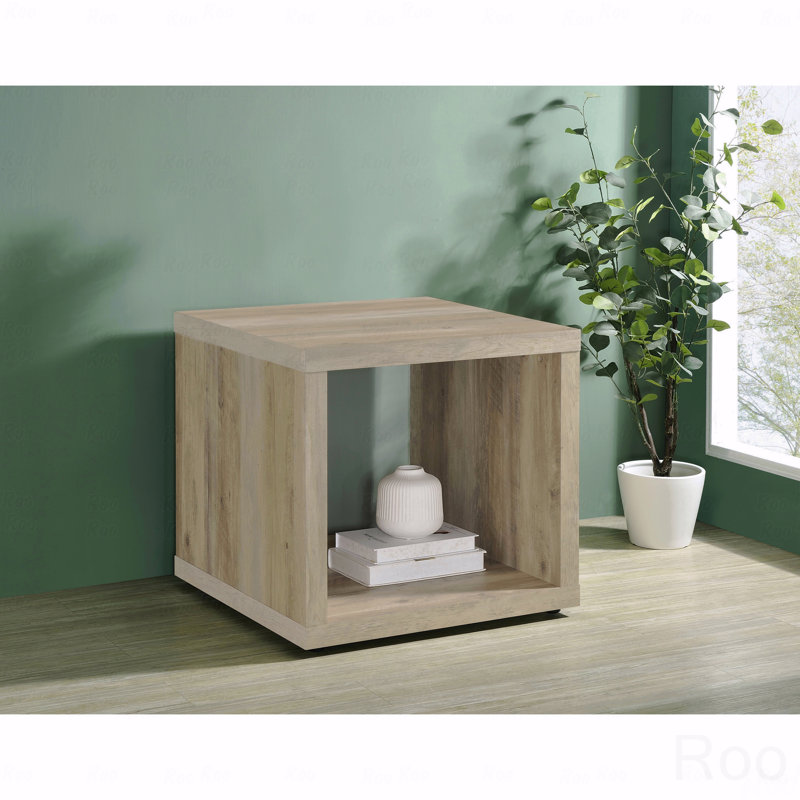 Square Engineered Wooden Side End Table