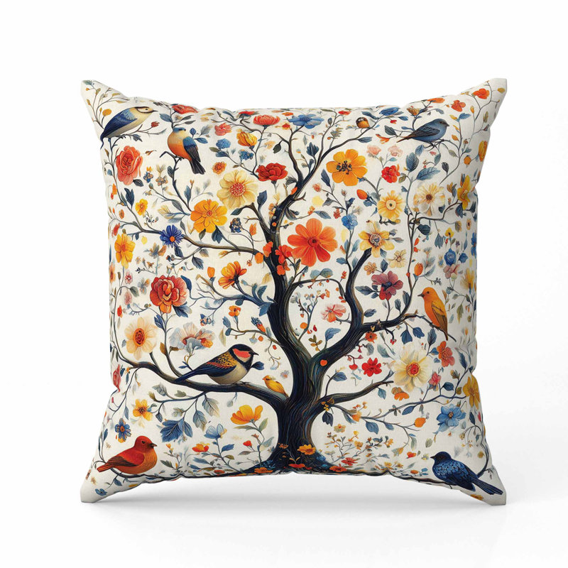 Coussin Thousands Flower Tree, Carré 16 po