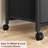 Compact 2-Drawer Mobile File Cabinet – Stylish Fabric Organizer with Wheels for Home Office, Fits Letter and A4 Documents