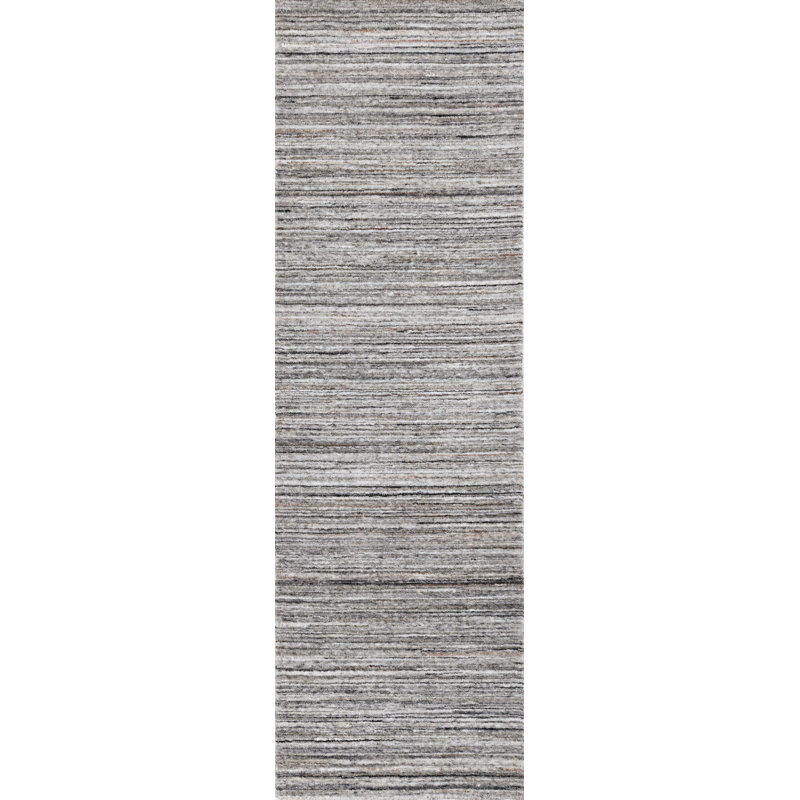 Tapis sable touffeté à la main Messine, Tapis de couloir 2 pi 3 po x 8 pi