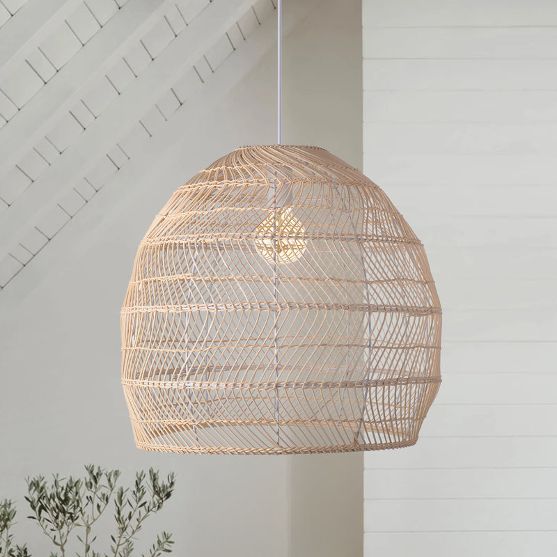 Luminaire suspendu 1 lumière Aonan, H 17,72 po x l 19,68 po x P 19,68 po