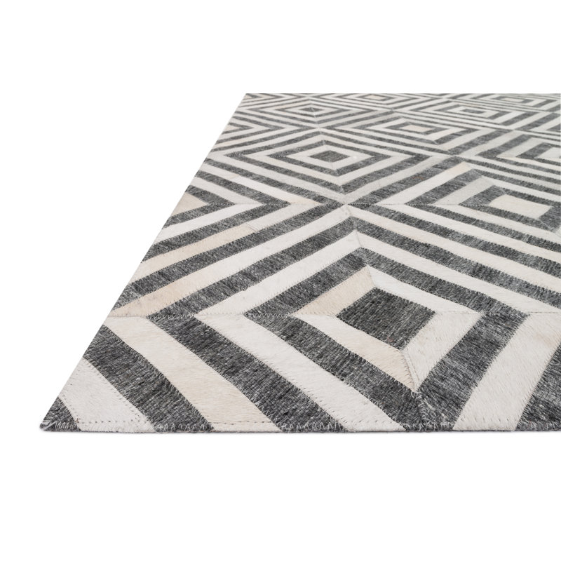 Winnett Viscose Geometric Indoor Rug, Rectangle 7'9" x 9'9"