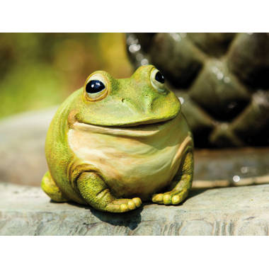 Trinx Zachary Bronze MGO Stacked Frog Garden Statue & Reviews