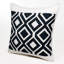 Coussin décoratif en mélange de coton texturé à motif géométrique moderne-718174730