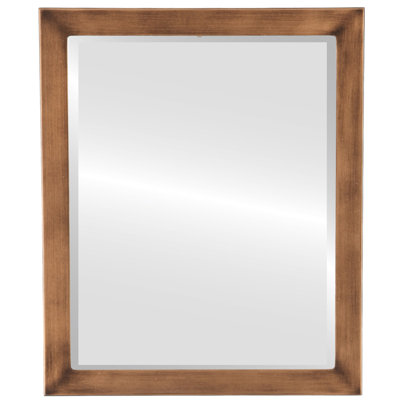 Barden Wood Frame Rectangle Wall Mirror