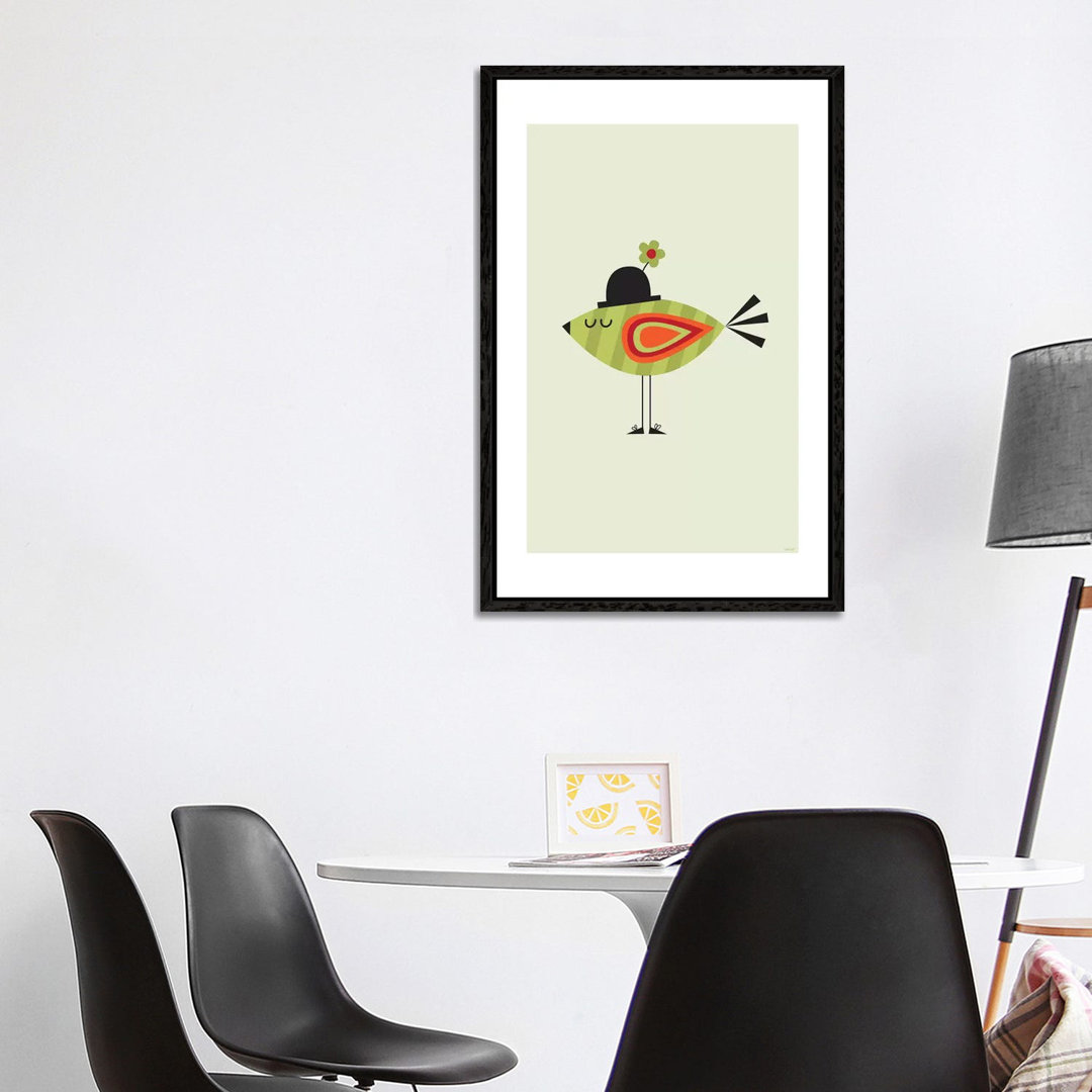 Vogel (Grün) von TomasDesign - Galerie-Giclée auf Leinwand