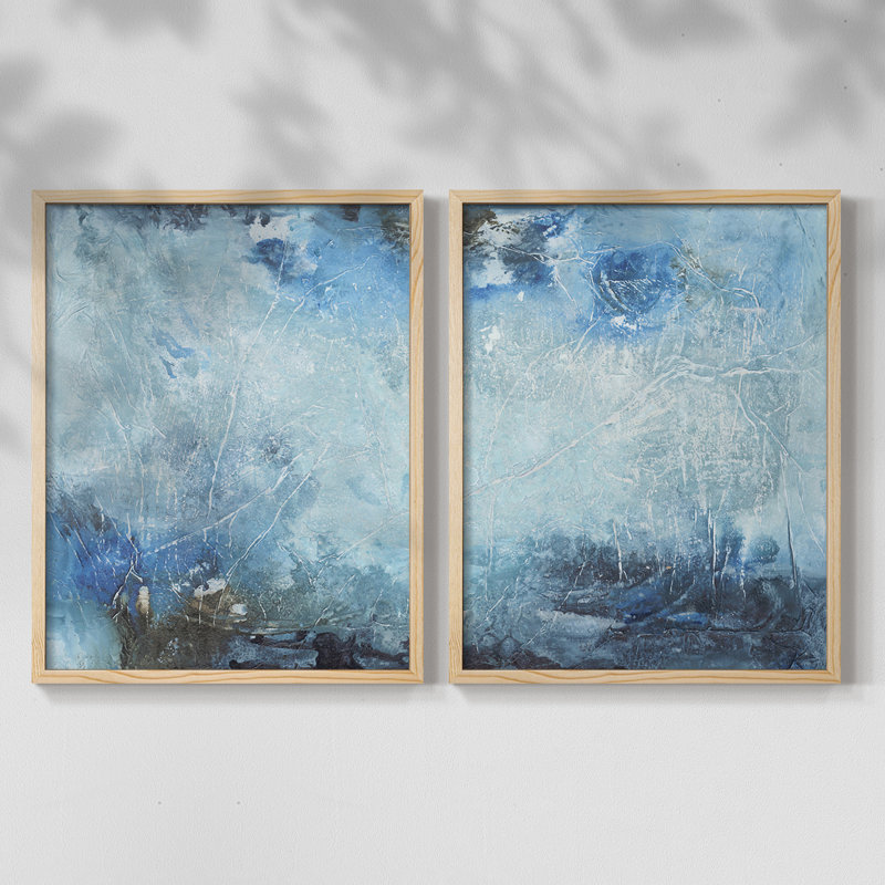 Coastal Seas III - reproduction encadrée de qualité supérieure - prête à être accrochée - aucun clou requis - aucun clou requis