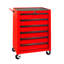 Coffre à outils roulant en métal avec 6 tiroirs, armoire à outils à 6 tiroirs avec glissières à roulement à billes de 20 po, boîte de rangement pour outils en acier-1624881628