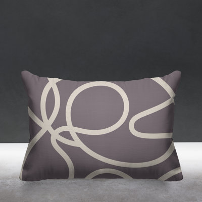 Abstract Outdoor Reversible Throw Pillow