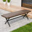 Banc en osier 2 places pour l'extérieur et l'intérieur