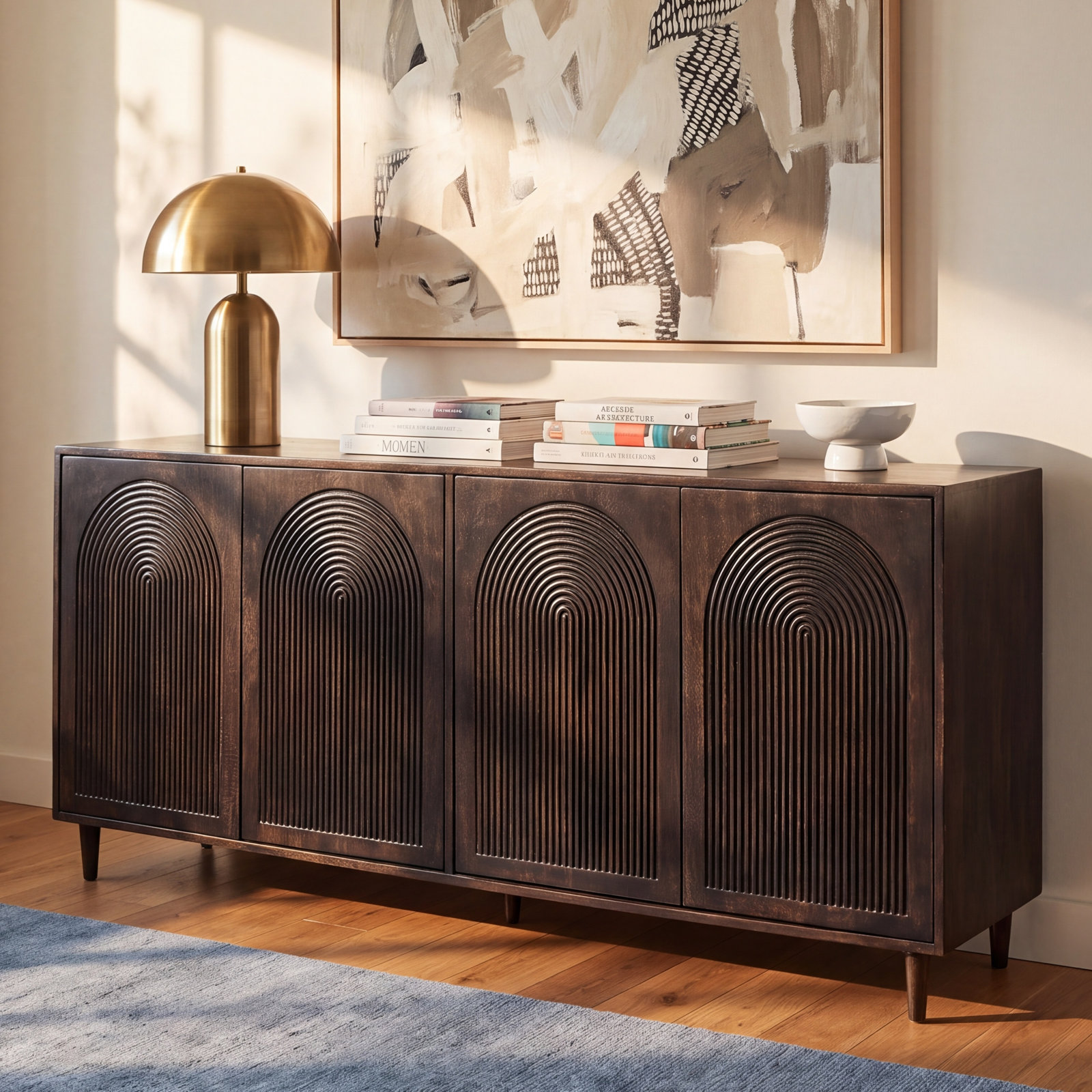 Claudia Mango Sideboard, Dark Brown
