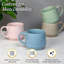 Ensemble de 4 tasses en grès 17 oz (mélange turquoise)
