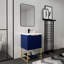 Meuble-lavabo autoportant avec lavabo en résine