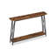 Console rectangulaire en bois manufacturé brun massif-1838734908