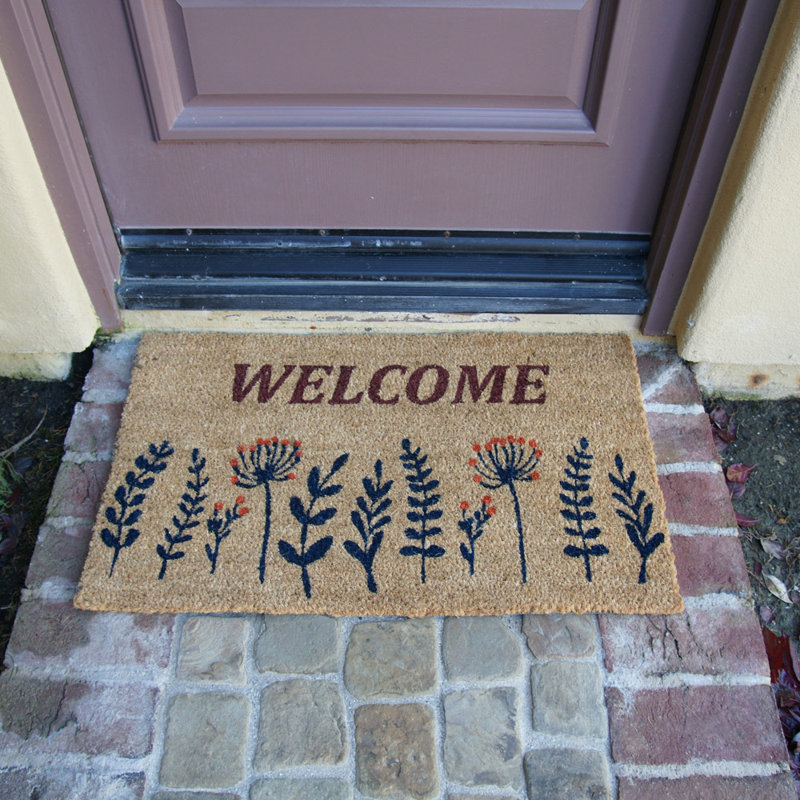 Mamigon Non-Slip Floral Outdoor Doormat