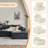 Boneless 108" W Reversible Modular Sectional with No Assembly Required-1103021060