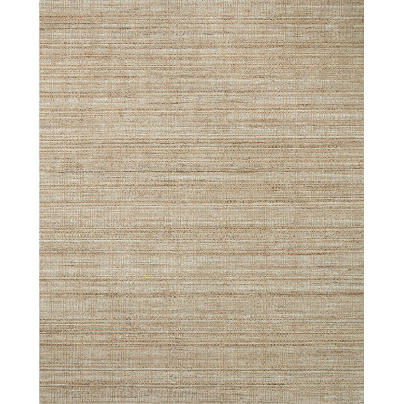 Tapis brun / sable tissé à la main Jamie, Rectangle 4 pi x 6 pi