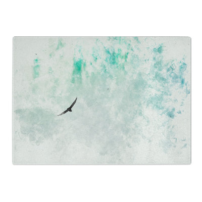 Tempered Glass Eagle Flying over Niagara Falls Chopping Board