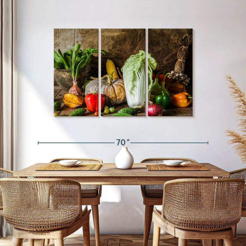 Yarlin Vegetables, 36" H x 57" W
