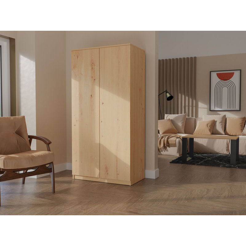 Shaline 2 Door Wardrobe, Artisan Oak