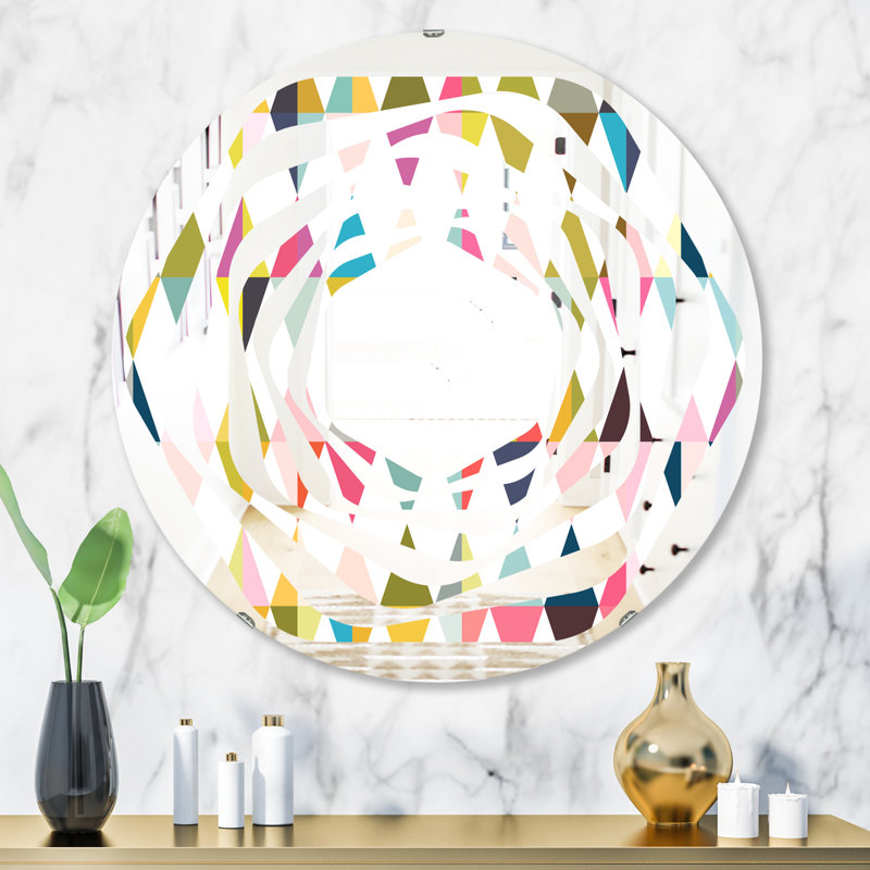 Miroir mural Whirl Diamond VII, H 31,5 po x l po
