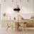 22"W Aatreya Tiered Natural Jute Chandelier Pendant