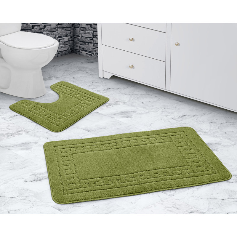 Polypropylene Plastic Non-Slip Bath Mat, Lime