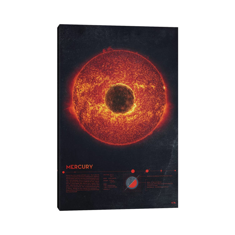 Mercury 1 Piece Wrapped Canvas Wall Art, 101.6 cm H x 66.04 cm W x 3.175 cm D