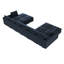 Canapé modulaire en velours avec repose-pieds Tremee-87455965
