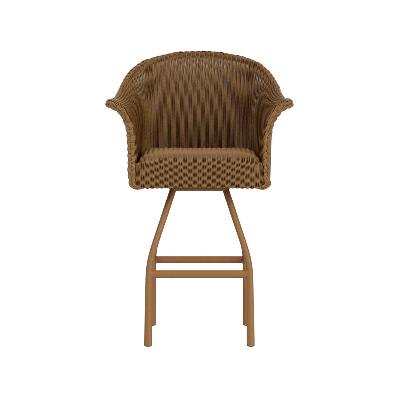 All Seasons Outdoor Swivel Bar Stool, White