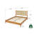 Oliver Solid Wood Platform Bed with Rattan Headboard -359415753-360424246
