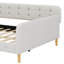 Grand lit de jour recouvert de tissu d'ameublement-1206732667