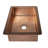  33" Hammered Copper Kitchen Sink, Drop-In Kitchen Sink Single Bowl – Handcrafted Sink, Premium Kitchen Sinks, Antique Finish, Fits Drop-In Sinks & Undermount Sink Styles