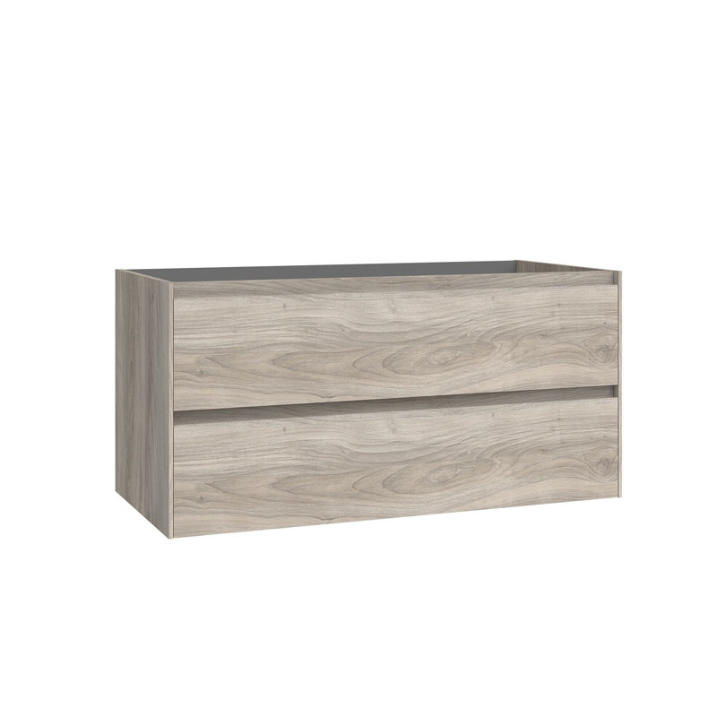 Base de meuble-lavabo mural simple 38,9 po Perla seulement, Pin gris