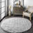 Okan Solid Shag Power Loom Performance Gray Rug-1235591825