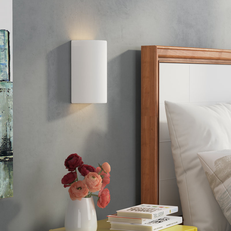 Applique murale 1 lumière Pacursa, H 9,5 po x l 5,75 po x P 4,5 po, Noir mat carbone, Incandescente (non incluse)