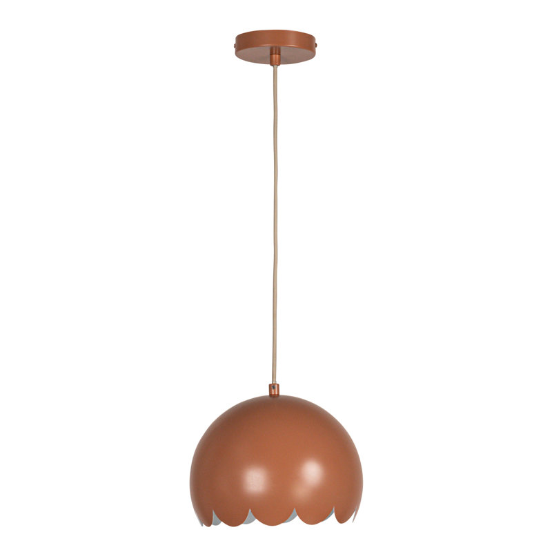 Luminaire suspendu festonné en métal