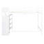 Lit mezzanine double avec garde-robe et escalier de rangement intégrés, blanc (ancien SKU: SM000527AAK)-1828469637