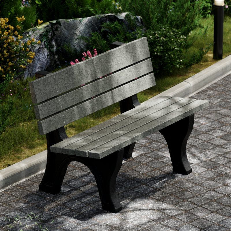 Banc Heritage Park, 4 pi, Gris / Noir