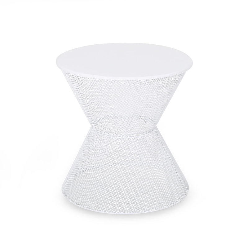 NEVADA SIDE TABLE, Matte White