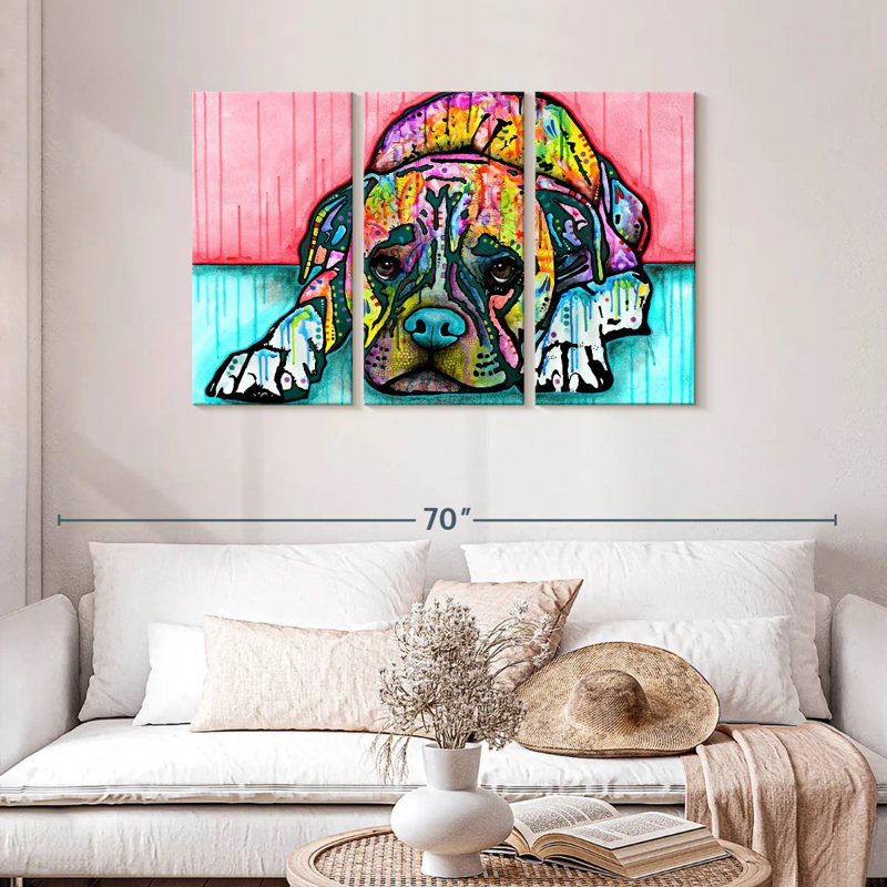 Brampt Lying Boxer, 28" H x 45" W