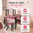 Teamson Kids Gisele Wooden Play Vanity Set with Tri-Fold Mirror, Storage Drawer, Matching Stool and Kids Makeup Table for Ages 3+-1662827200