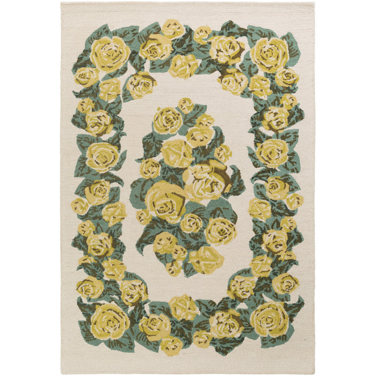 Sandidge Wool Floral Indoor Rug
