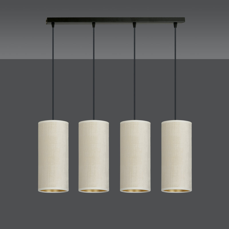 Ealidh 4 - Light Steel Kitchen Island Pendant, White