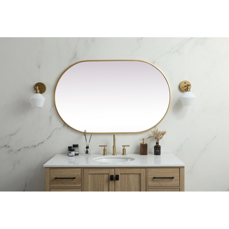 Elington Metal Oval Mirror, null, null