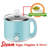 Brentwood Stainless Steel 1.9 Quart Electric Hot Pot Cooker And Food Steamer In Blue