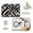 1PC minimalist geometric black and white abstract area rugs for Living Room, Soft and Comfortable, Suitable for all seasons, easy-to-maintain, machine washable Indoor floor mat, Under Table Farmhouse suitable for dining room, bedroom, entryway, home-129196799